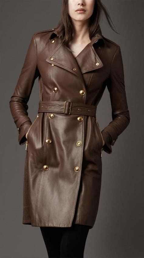 leather DIOR Women Trench coats 